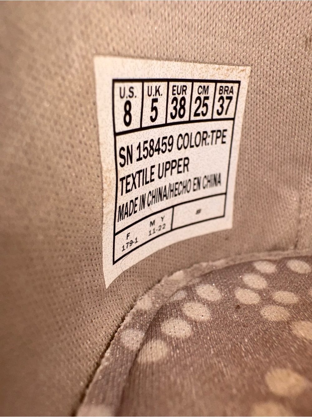 Skechers Light Beige Knit Slip-On Ballet Flats. Ladies size 8 - Picture 7 of 7